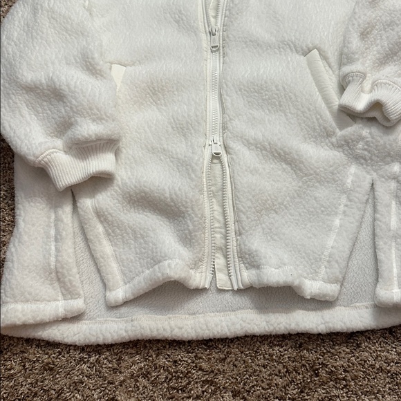 Free People Polartec Fleece Jacket Ivory Small - Picture 2 of 7
